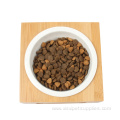 Cat Dog Food Bowl With Raised Bamboo Stand